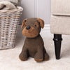 Paoletti Boston Herringbone Dog Door Stop in Brown