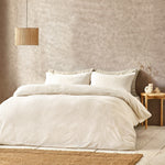 Yard Boucle Duvet Cover Set in Ecru