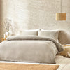 Yard Boucle Duvet Cover Set in Greige