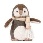 Paoletti Boucle Penguin Door Stop in Warm Grey