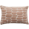 Geometric Pink Cushions - Boulder Embroidered Cushion Cover Coral Additions