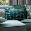 Geometric Blue Cushions - Boulder Embroidered Cushion Cover Ocean Additions