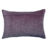 Geometric Purple Cushions - Boulder Embroidered Cushion Cover Plum Additions