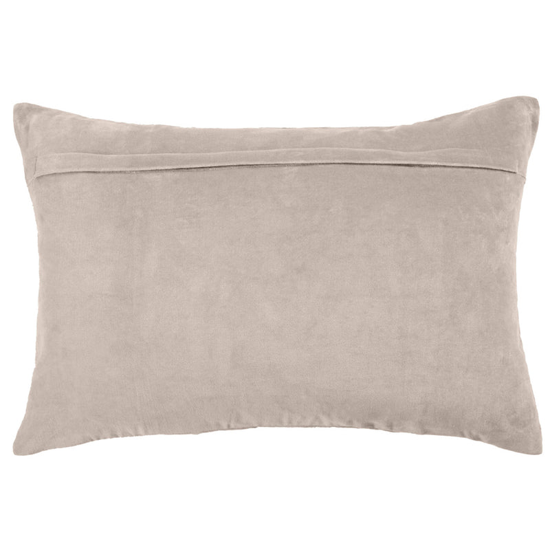 Geometric Cream Cushions - Boulder Embroidered Cushion Cover Quartz Additions