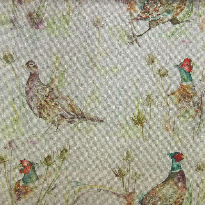 Bowmont Printed Fabric Sample Swatch Pheasant