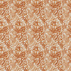 Fauna Orange Fabric - Bracken Printed Cotton Fabric Amber Voyage Maison