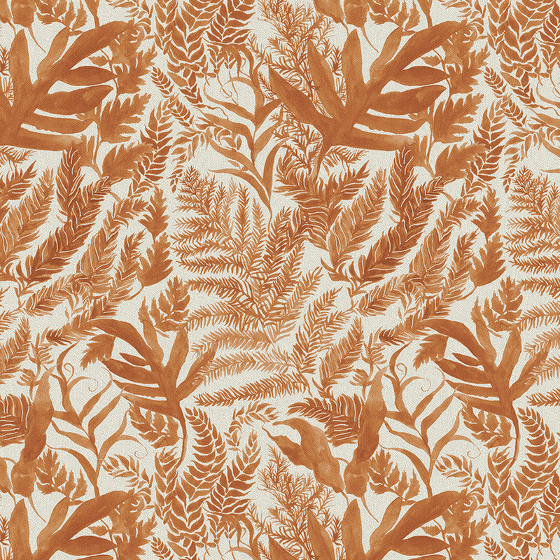 Bracken Printed Fabric Sample Swatch Amber