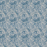 Fauna Blue Fabric - Bracken Printed Cotton Fabric Breeze Voyage Maison