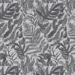 Fauna Grey Fabric - Bracken Printed Cotton Fabric Crescent Voyage Maison