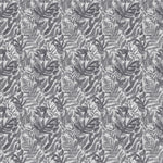 Fauna Grey Fabric - Bracken Printed Cotton Fabric Crescent Voyage Maison