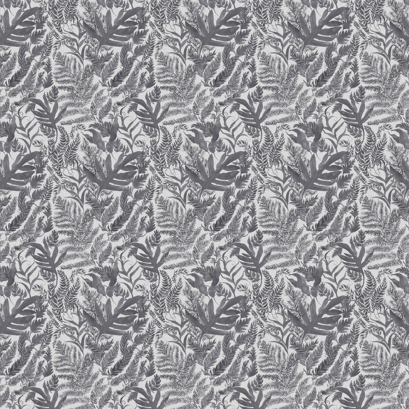 Fauna Grey Fabric - Bracken Printed Cotton Fabric Crescent Voyage Maison