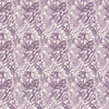 Fauna Purple Fabric - Bracken Printed Cotton Fabric Dahlia Voyage Maison