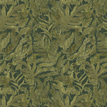 Fauna Green Fabric - Bracken Printed Cotton Fabric Eden Voyage Maison