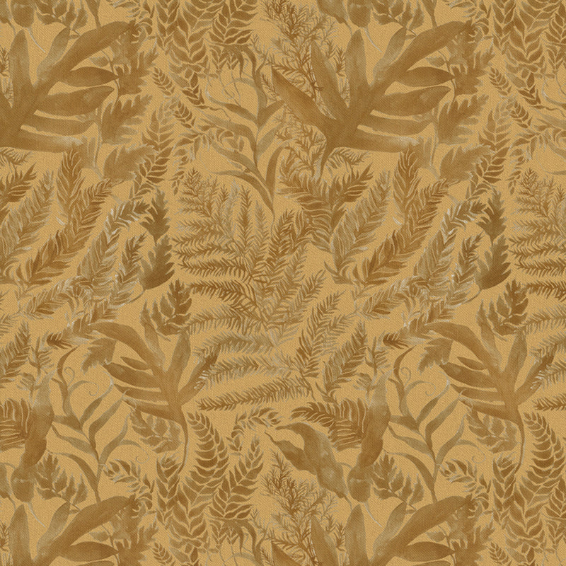 Bracken Printed Fabric Sample Swatch Honey