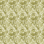 Fauna Green Fabric - Bracken Printed Cotton Fabric Moss Voyage Maison