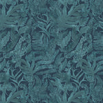 Fauna Blue Fabric - Bracken Printed Cotton Fabric Ocean Voyage Maison