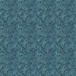 Fauna Blue Fabric - Bracken Printed Cotton Fabric Ocean Voyage Maison