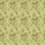 Fauna Green Fabric - Bracken Printed Cotton Fabric Pear Voyage Maison