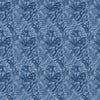 Fauna Blue Fabric - Bracken Printed Cotton Fabric River Voyage Maison