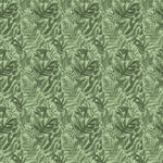 Fauna Green Fabric - Bracken Printed Cotton Fabric Sage Voyage Maison