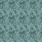 Fauna Blue Fabric - Bracken Printed Cotton Fabric Tide Voyage Maison