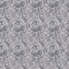 Fauna Grey Fabric - Bracken Printed Cotton Fabric Viola Voyage Maison