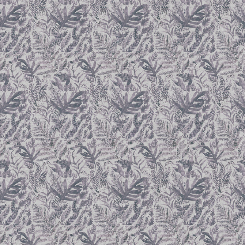 Fauna Grey Fabric - Bracken Printed Cotton Fabric Viola Voyage Maison