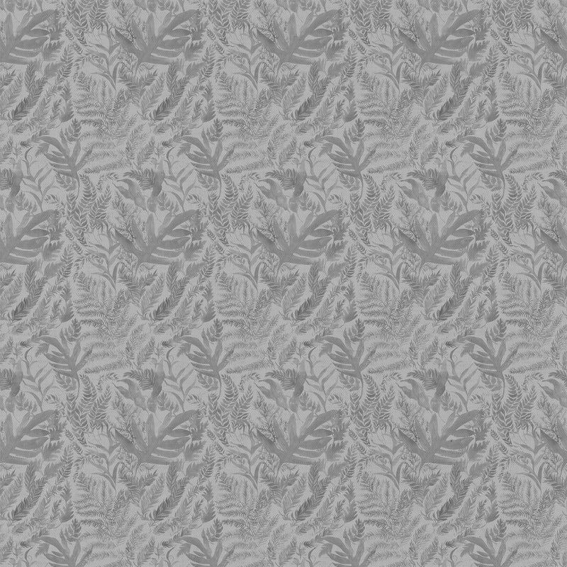 Fauna Grey Fabric - Bracken Printed Cotton Fabric Willow Voyage Maison