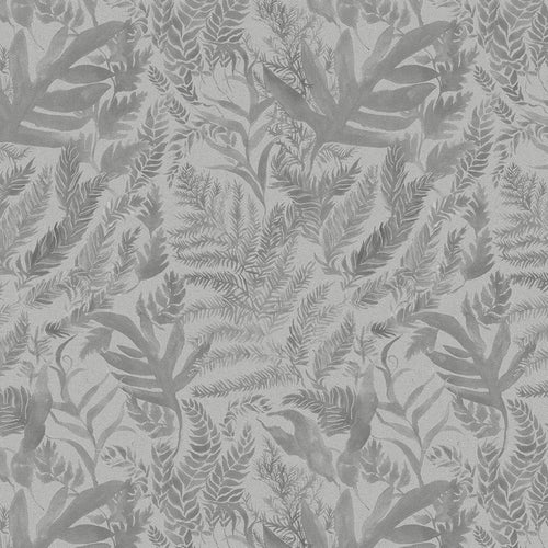 Fauna Grey Fabric - Bracken Printed Cotton Fabric Willow Voyage Maison