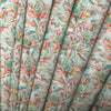 Floral Orange Fabric - Braithwaite Printed Cotton Fabric Russett Voyage Maison