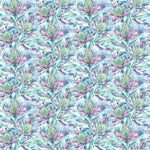 Voyage Maison Braithwaite Printed Cotton Fabric in Teal