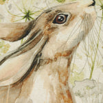 Bramble Hare Printed Cushion Hare