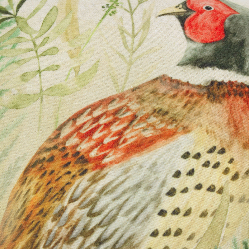 Bramble Pheasant Printed Cushion Pheasant