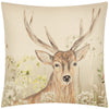 Animal Beige Cushions - Bramble Stag Printed Cushion Cover Stag Evans Lichfield