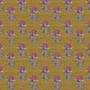 Floral Yellow Fabric - Bram Printed Fabric Gold Voyage Maison