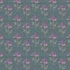 Floral Grey Fabric - Bram Printed Fabric Onyx Voyage Maison