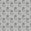 Floral Purple Fabric - Bram Printed Fabric Violet Voyage Maison