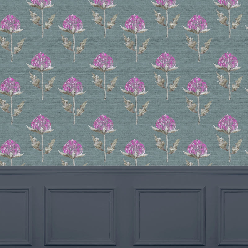 Voyage Maison Bram 1.4m Wide Width Wallpaper in Onyx