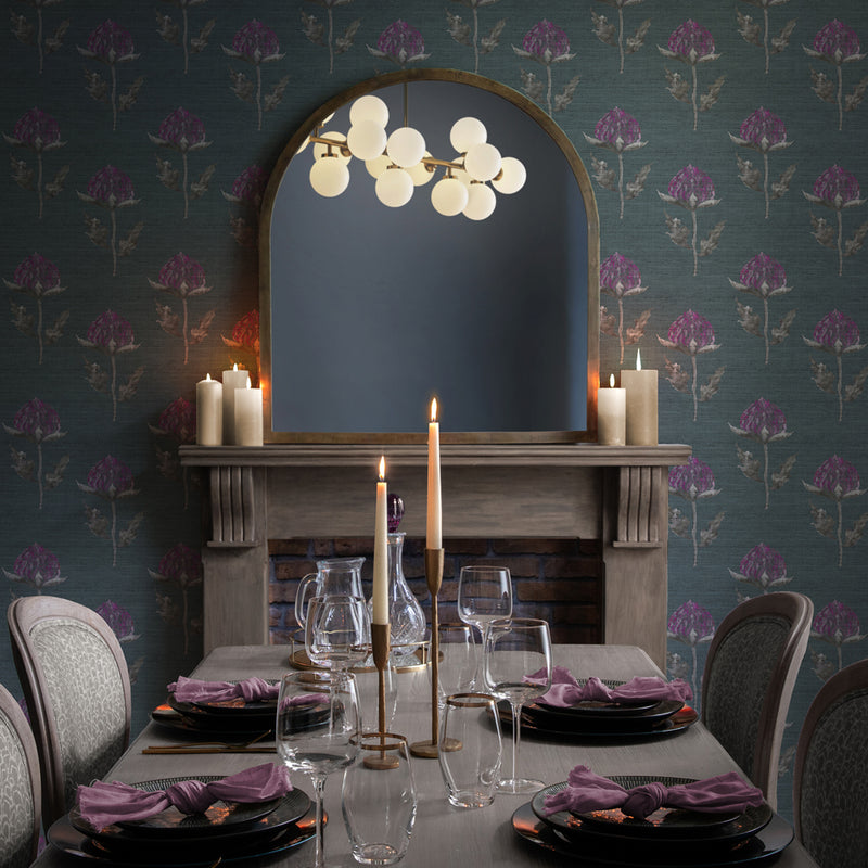 Voyage Maison Bram 1.4m Wide Width Wallpaper in Onyx