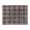 Check Green Throws  - Braemar Check Sherpa Fleece Throw Berry/Pine Wylder