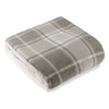 Check Green Throws  - Braemar Sherpa Tartan Fleece Throw Green/Natural Wylder Nature