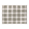 Braemar Check Sherpa Fleece Throw Green/Natural