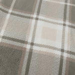 Braemar Check Sherpa Fleece Throw Green/Natural