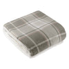 Check Green Throws  - Braemar Sherpa Tartan Fleece Throw Green/Natural Wylder Nature