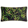 Floral Black Cushions - Braywick Willow Embroidered Cushion Cover Willow Wylder