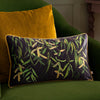 Floral Black Cushions - Braywick Willow Embroidered Cushion Cover Willow Wylder