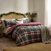 Check Red Bedding  - Braemar Check Soft Brushed Cotton Duvet Cover Set Berry/Pine Wylder Nature