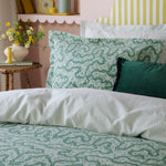  Bedding  - Brianna  Duvet Cover Set Tarragon Green Wylder