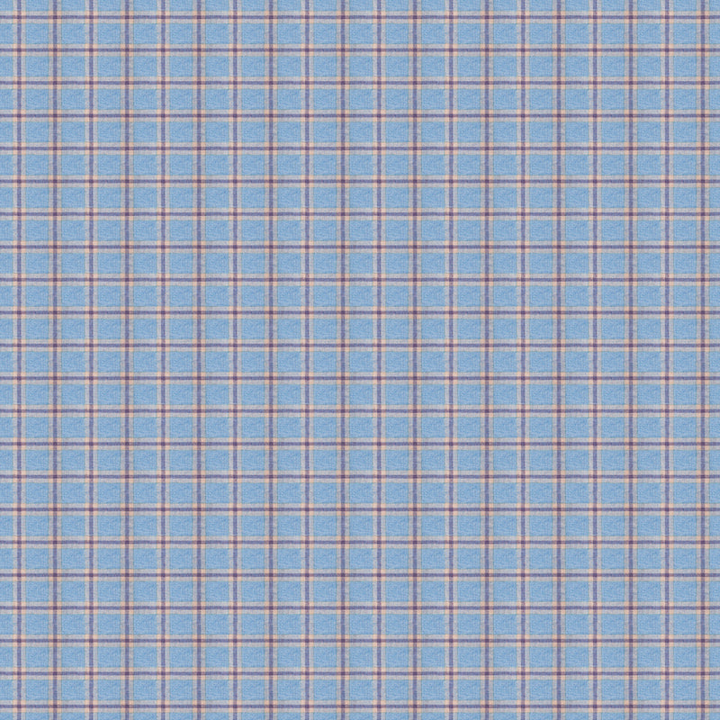 Voyage Maison Bridgewater Woven Wool Fabric in Sky