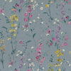 Floral Blue Fabric - Briella Printed Cotton Fabric Bluebell Voyage Maison